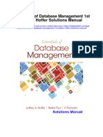 Instant Download Essentials of Database Management 1st Edition Hoffer Solutions Manual PDF Scribd