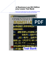 Instant Download Essentials of Business Law 9th Edition Anthony Liuzzo Test Bank PDF Scribd