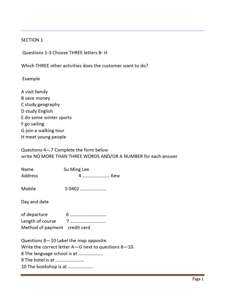 Listening Test 3 Pdf Download Free Pdf Poultry