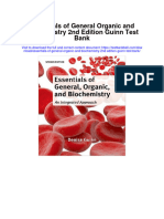 Instant Download Essentials of General Organic and Biochemistry 2nd Edition Guinn Test Bank PDF Scribd