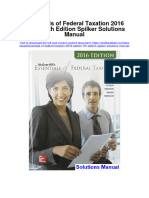 Instant Download Essentials of Federal Taxation 2016 Edition 7th Edition Spilker Solutions Manual PDF Scribd