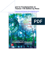 Full Download Test Bank For Fundamentals of Corporate Finance 11th Edition by Ross PDF Free