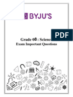 Grade 8 Science Ques