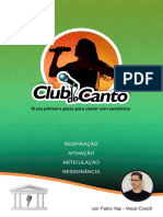 E-Book Clube Do Canto Por Fabio Vaz