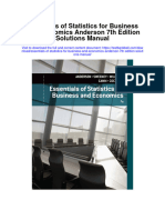 Instant Download Essentials of Statistics For Business and Economics Anderson 7th Edition Solutions Manual PDF Scribd