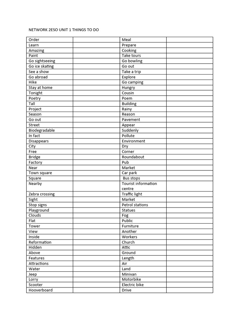 To Do Pdf