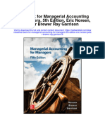 Instant Download Test Bank For Managerial Accounting For Managers 5th Edition Eric Noreen Peter Brewer Ray Garrison 3 PDF Ebook
