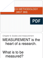 CHAPTER 6 - Scales and Measurement