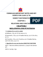 Formulae,,key Points,, Algorithm (For Class 12 TH Maths)