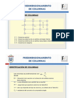 Predimenionamiento de Columnas