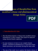 2-3 Kinetic Release of Theophylline From Modified Release Oral Pharmaceutical Dosage Forms