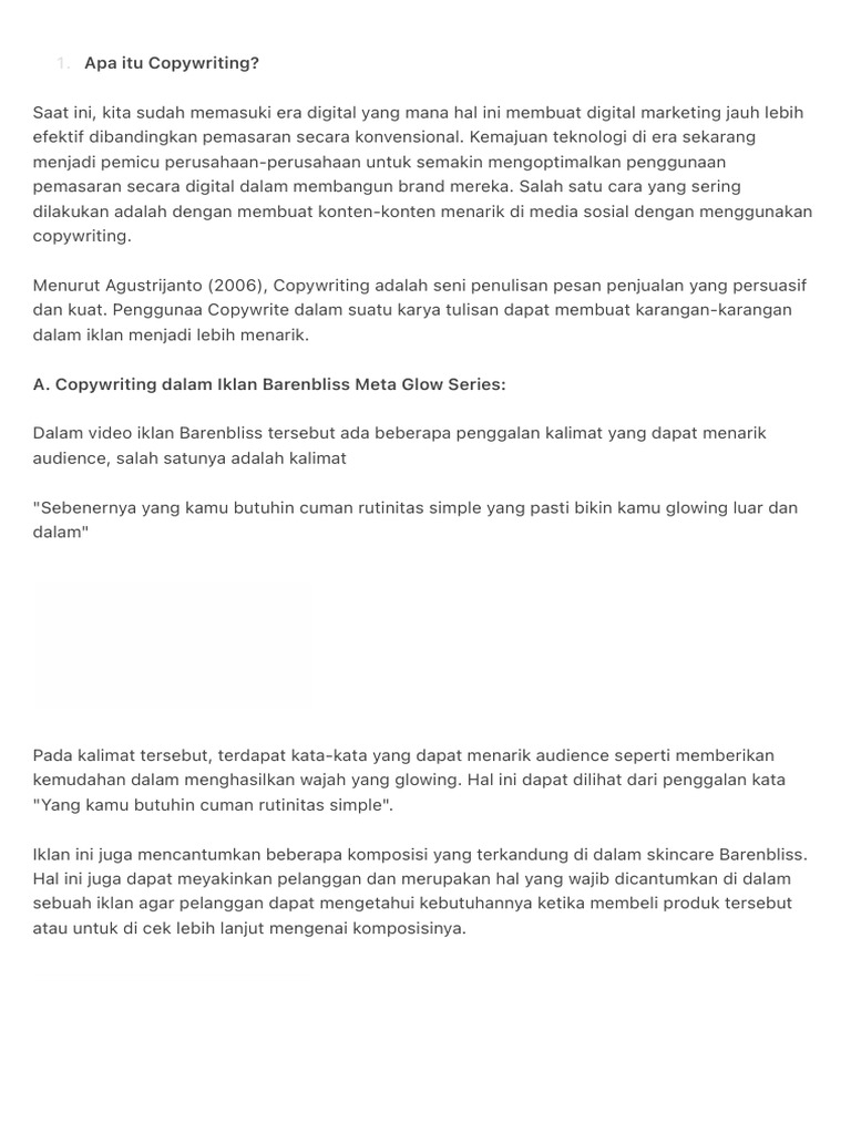 Memahami Copywriting dalam Iklan | PDF | Karier & Perkembangan