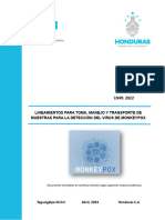 Lineamientos para Toma, Manejo y Transporte de Muestra para La Detección Del Virus Monkeypox