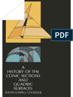 A History of Conic Sections and Quadric Surfaces