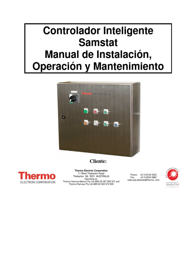 Manual de Instalación Samstat ZA Inteligente | PDF | Corriente ...
