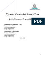 Hygienic, Chemical & Sensory Tests