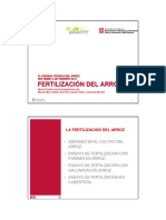 5 - Fertilitzación en Arroz