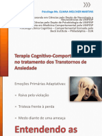 Terapia Cognitivo-Comportamental No Tratamento Dos Transtornos de Ansiedade