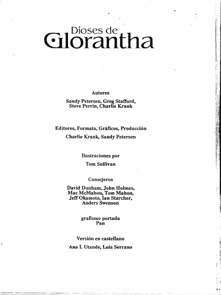 RuneQuest - Dioses de Glorantha | PDF