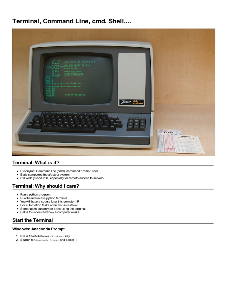 Opening PDFs in Terminal Basics | PDF | Command Line Interface ...