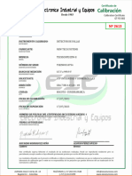 Certificado de Calibración EMI 2023 PG 1