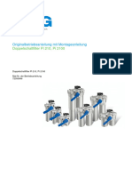 Originalbetriebsanleitung Mit Montageanleitung: Doppelschaltfilter Pi 210, Pi 2100