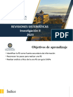 CLASE 3. Diseños de Investigación-Revisión Sistemática