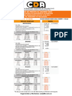 CDA Rango precios enero 2023