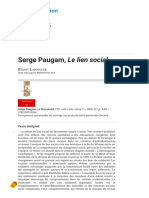 Serge Paugam, Le lien social