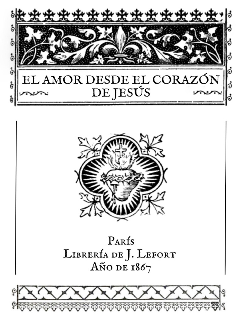 El Amor Desde El Corazón De Jesús Pdf Eucaristía María Madre De