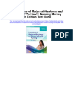 Instant Download Foundations of Maternal Newborn and Womens Health Nursing Murray 6th Edition Test Bank PDF Scribd