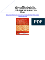 Instant download Foundations of Nursing in the Community Community Oriented Practice Stanhope 4th Edition Test Bank pdf scribd