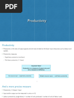 Productivity Calculation