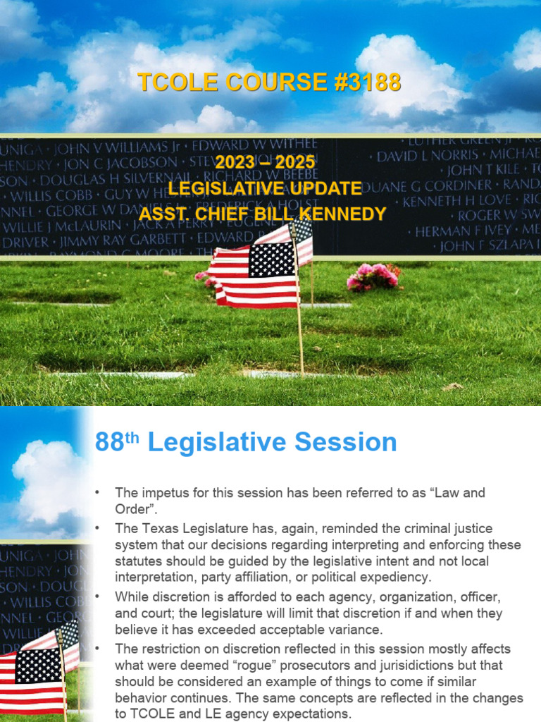 20232025 Legal Update (3188) PDF Crimes Crime & Violence