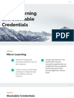 Micro-Learning and Stackable Credentials Presentation by Kaley White