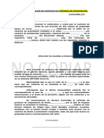 Carta de Cancelacion de Contrato de Promesa de Enajenacion