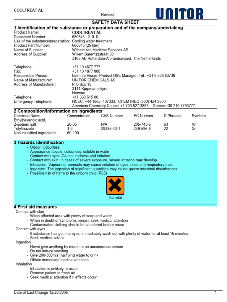 Cooltreat Al English | PDF | Water | Safety