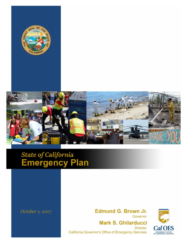 California State Emergency Plan 2017 Download Free PDF Emergency