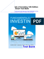 Instant Download Fundamentals of Investing 13th Edition Smart Test Bank PDF Scribd