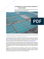 Puede El Litio Ser Producido Con Un Menor Impacto Ambiental en América Latina