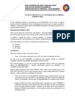 Tema 1.2 Recursos y Factores Que Ccdicionan Las Actividades de La Empresa Agropecuaria