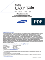 ATT SGH-i987 Galaxy Tab Spanish User Manual