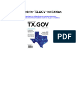 Instant Download Test Bank For TX Gov 1st Edition PDF Scribd