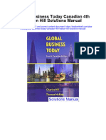 Instant Download Global Business Today Canadian 4th Edition Hill Solutions Manual PDF Scribd