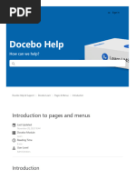 Introduction To Pages and Menus - Docebo Help & Support