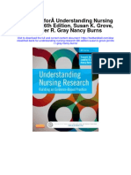 Instant Download Test Bank For Understanding Nursing Research 6th Edition Susan K Grove Jennifer R Gray Nancy Burns PDF Scribd