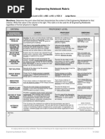 Engineering Notebook Rubric