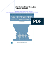 Instant Download Test Bank For Voice Disorders 2nd Edition Ferrand PDF Scribd