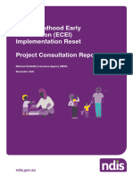 PB ECEI Implementation Reset - Project Consultation Report PDF