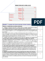 Corrige DST Avril 2022